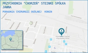 PORADNIA CHIRURGII OGÓLNEJ - PRZYCHODNIA "CHORZEŃ" STEINKE SPÓŁKA JAWNA - GOŹDZIKOWA 2,  KONIN