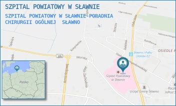 SZPITAL POWIATOWY W SŁAWNIE-PORADNIA CHIRURGII OGÓLNEJ - SZPITAL POWIATOWY W SŁAWNIE - I GO PUŁKU UŁANÓW 9,  SŁAWNO