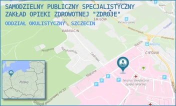 ODDZIAŁ OKULISTYCZNY - SAMODZIELNY PUBLICZNY SPECJALISTYCZNY ZAKŁAD OPIEKI ZDROWOTNEJ "ZDROJE" W SZCZECINIE - MĄCZNA 4,  SZCZECIN