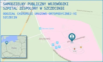 ODDZIAŁ CHIRURGII URAZOWO-ORTOPEDYCZNEJ-VI - SAMODZIELNY PUBLICZNY WOJEWÓDZKI SZPITAL ZESPOLONY W SZCZECINIE - ALFREDA SOKOŁOWSKIEGO 11,  SZCZECIN