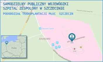 PODODDZIAŁ TRANSPLANTACJI PŁUC - SAMODZIELNY PUBLICZNY WOJEWÓDZKI SZPITAL ZESPOLONY W SZCZECINIE - ALFREDA SOKOŁOWSKIEGO 11,  SZCZECIN