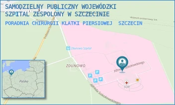 PORADNIA CHIRURGII KLATKI PIERSIOWEJ - SAMODZIELNY PUBLICZNY WOJEWÓDZKI SZPITAL ZESPOLONY W SZCZECINIE - ALFREDA SOKOŁOWSKIEGO 11,  SZCZECIN
