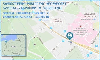 ODDZIAŁ CHIRURGII OGÓLNEJ I TRANSPLANTACYJNEJ - SAMODZIELNY PUBLICZNY WOJEWÓDZKI SZPITAL ZESPOLONY W SZCZECINIE - ARKOŃSKA 4,  SZCZECIN
