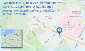 ODDZIAŁ OTOLARYNGOLOGII DLA DOROSŁYCH I DZIECI - SAMODZIELNY PUBLICZNY WOJEWÓDZKI SZPITAL ZESPOLONY W SZCZECINIE - ARKOŃSKA 4,  SZCZECIN