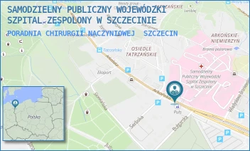 PORADNIA CHIRURGII NACZYNIOWEJ - SAMODZIELNY PUBLICZNY WOJEWÓDZKI SZPITAL ZESPOLONY W SZCZECINIE - ARKOŃSKA 4,  SZCZECIN
