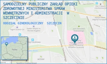 ODDZIAŁ GINEKOLOGICZNY - SAMODZIELNY PUBLICZNY ZAKŁAD OPIEKI ZDROWOTNEJ MINISTERSTWA SPRAW WEWNĘTRZNYCH I ADMINISTRACJI  W SZCZECINIE - JAGIELLOŃSKA 44,  SZCZECIN