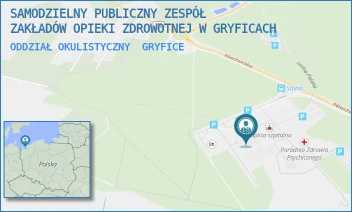 ODDZIAŁ OKULISTYCZNY - SAMODZIELNY PUBLICZNY ZESPÓŁ ZAKŁADÓW OPIEKI ZDROWOTNEJ W GRYFICACH - NIECHORSKA 27,  GRYFICE