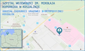 ODDZIAŁ CHIRURGII URAZOWEJ I ORTOPEDYCZNEJ - SZPITAL WOJEWÓDZKI IM. MIKOŁAJA KOPERNIKA W KOSZALINIE - CHAŁUBIŃSKIEGO 7,  KOSZALIN