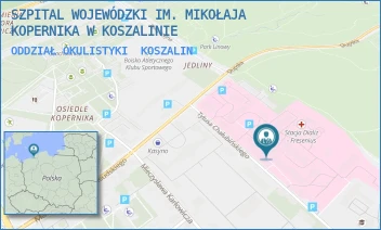 ODDZIAŁ OKULISTYKI - SZPITAL WOJEWÓDZKI IM. MIKOŁAJA KOPERNIKA W KOSZALINIE - CHAŁUBIŃSKIEGO 7,  KOSZALIN