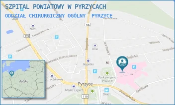 ODDZIAŁ CHIRURGICZNY OGÓLNY - SZPITAL POWIATOWY W PYRZYCACH - JANA PAWŁA II 2,  PYRZYCE