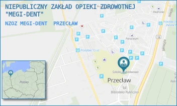 NZOZ MEGI-DENT - NIEPUBLICZNY ZAKŁAD OPIEKI ZDROWOTNEJ "MEGI-DENT" - 27A,  PRZECŁAW