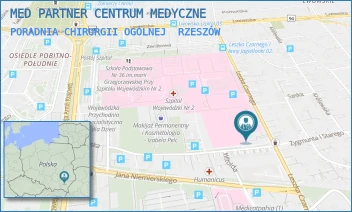 PORADNIA CHIRURGII OGÓLNEJ - MED PARTNER CENTRUM MEDYCZNE - UL. LESZKA CZARNEGO 4D,  RZESZÓW