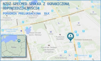 PORADNIA PRELUKSACYJNA - NZOZ SPECMED SPÓŁKA Z OGRANICZONĄ ODPOWIEDZIALNOŚCIĄ - GDAŃSKA 17,  EŁK