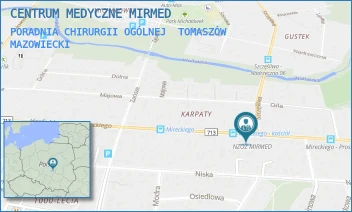 PORADNIA CHIRURGII OGÓLNEJ - CENTRUM MEDYCZNE MIRMED - UL. MIRECKIEGO 90,  TOMASZÓW MAZOWIECKI
