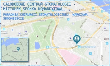 PORADNIA CHIRURGII STOMATOLOGICZNEJ - CAŁODOBOWE CENTRUM STOMATOLOGII - MIZIOŁEK SPÓŁKA KOMANDYTOWA - LUDNA 10A,  WARSZAWA ŚRÓDMIEŚCIE